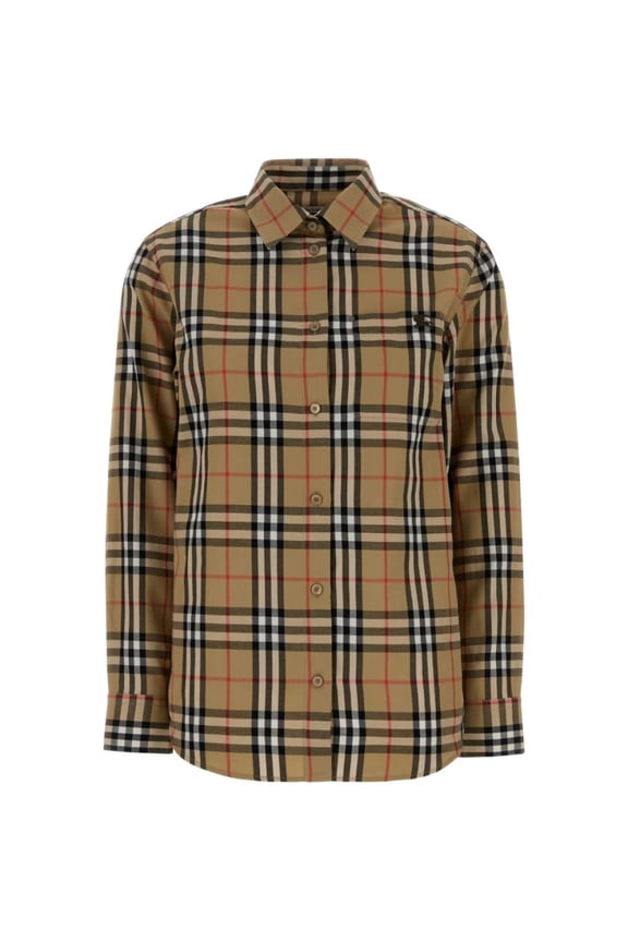 Checkered Pattern Cotton Shirt (Women's)