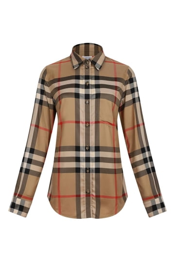 burberry women's dress shirt Check Men The design is cut to a slim fit and features a grosgrain Icon stripe ribbon concealed at the placket and cuffs Burberry Check Shirt In Pink