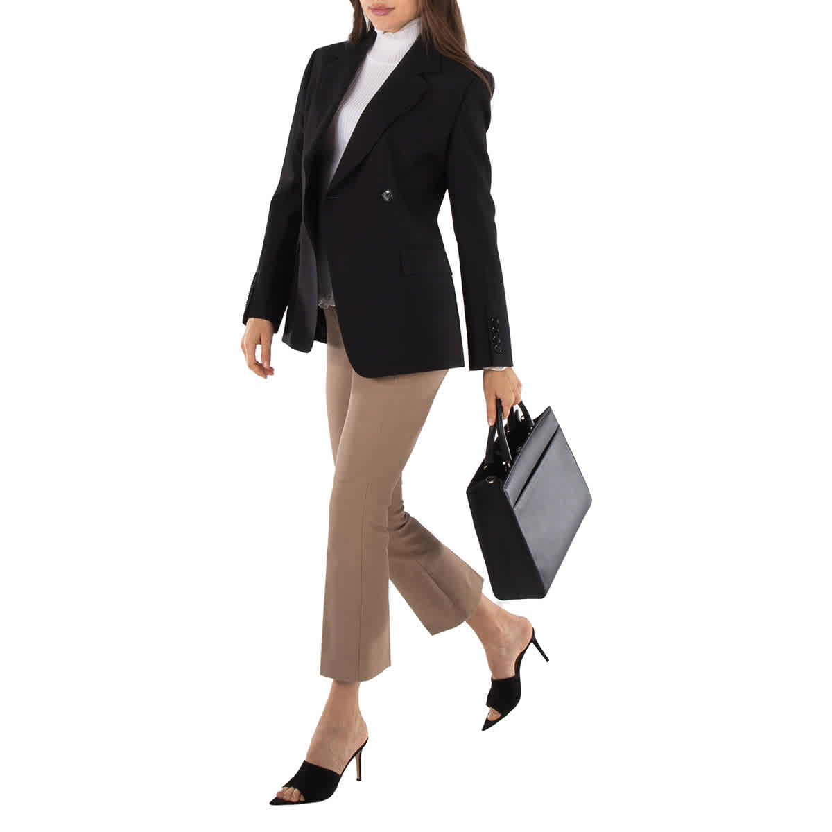 BURBERRY / Claudete Woolsingle Breasted Blazer/36/ウール/BLK/8063240 Burberry Claudete Woolsingle Breasted Blazer, Brand Size 10 (US