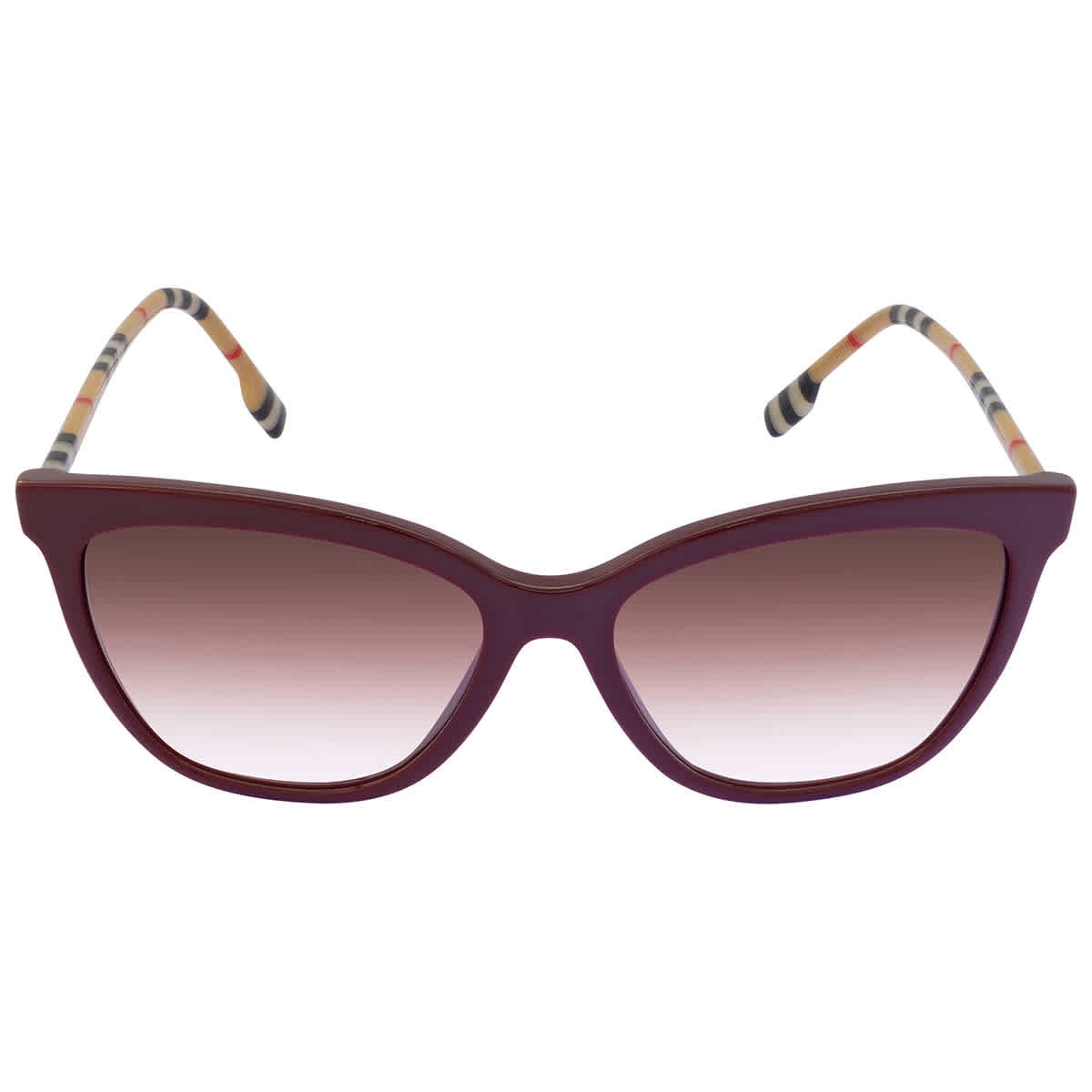 Burberry Clear Gradient Pink Square Ladies Sunglasses  display picture 1