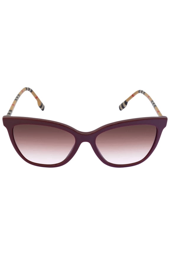 Clear Gradient Pink Square Ladies Sunglasses 0BE4308 39168D 56, Female