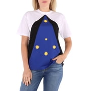 Burberry Color-Block Star-Print T-Shirt, Size S