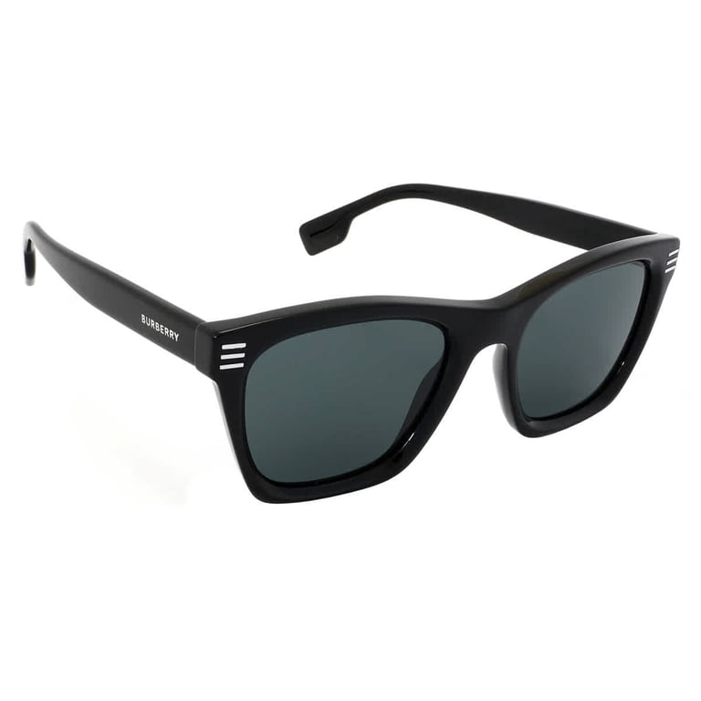 Burberry Unisex Dark Grey Sunglasses Burberry BE4181 L (58 - 17) with Grey lenses and Black frame  main image 3