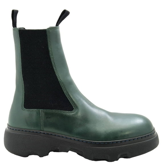 Burberry Creeper Leather Chelsea Boots, Brand Size 44 ( US Size 11 )