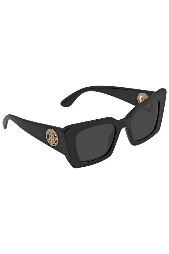 Daisy BE 4344 Plastic Womens Square Optical Sunglasses Black 51mm Adult