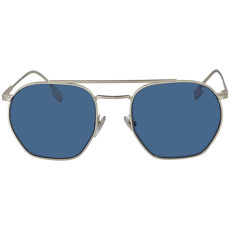 Burberry Dark Blue Pilot Men's Sunglasses BE3126 100580 53