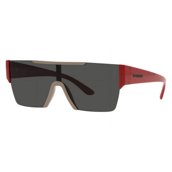 Burberry BE 4291 Nylon Mens Rectangle Sunglasses Red 138mm Adult