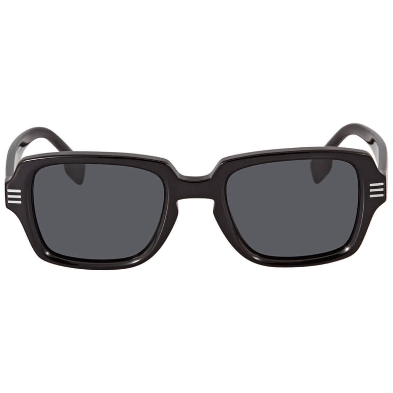 Burberry Unisex Dark Grey Sunglasses Burberry BE4181 L (58 - 17) with Grey lenses and Black frame  main image 2