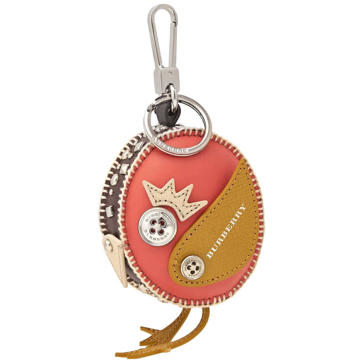 Burberry Bag Charm Bird Keyring (Gold,Multi-color,Pink)