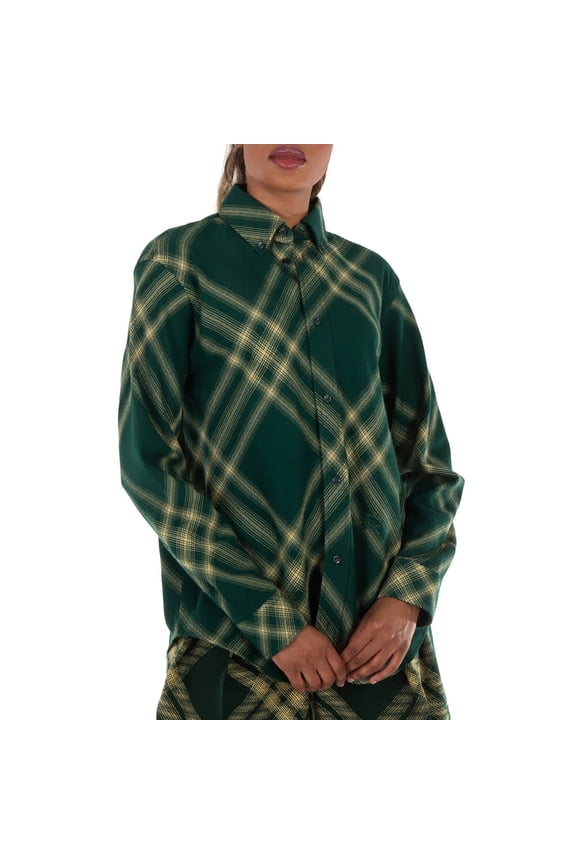 Equestrian Knight Check Pattern Shirt, Brand Size 04 ( US Size 2 )