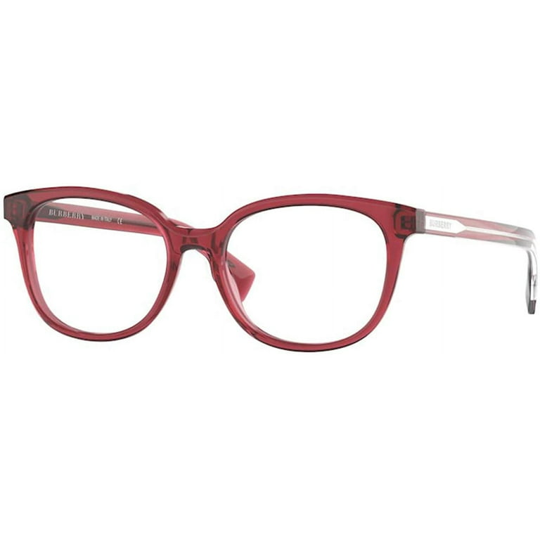 Burberry Eyeglasses BE2291 3796 53mm Transparent Red Demo Lens