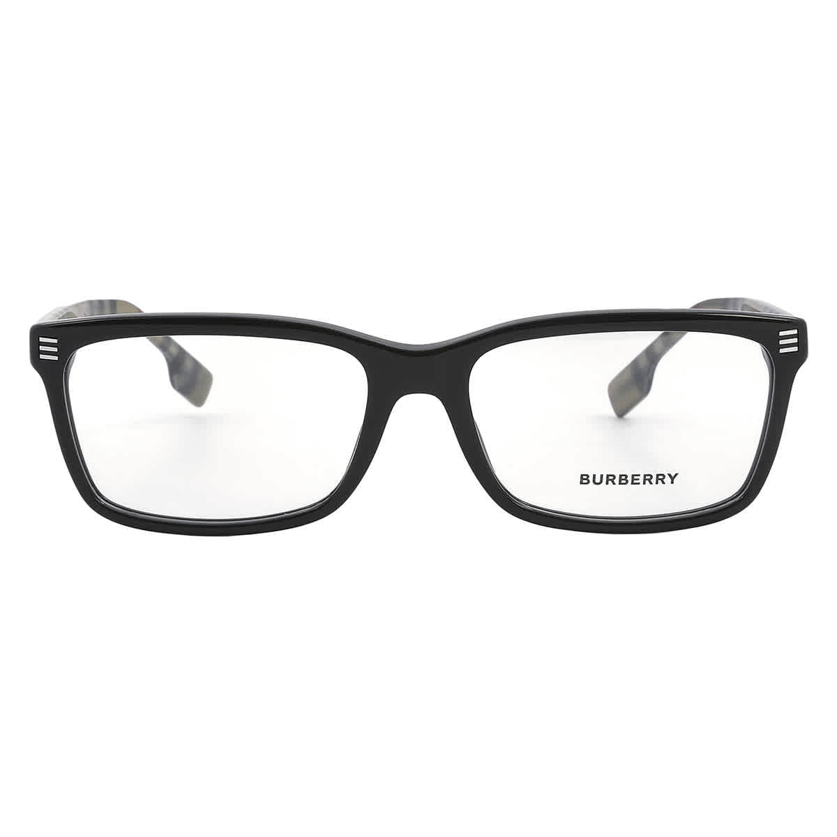メガネ Burberry BE2352 3773 Luxury Black Acetate Glasses Burberry Eyeglasses BE2352 3773 56mm Black / Demo Lens