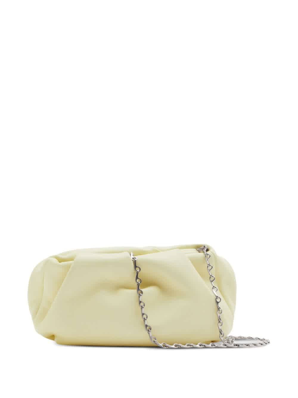 Burberry Female Rose Clutch Chain Yellow Bag Neutrals