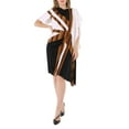 thumbnail image 1 of Burberry Flag Intarsia Asymmetric Silk Dress In Black, Brand Size 4 (US Size 2), 1 of 1