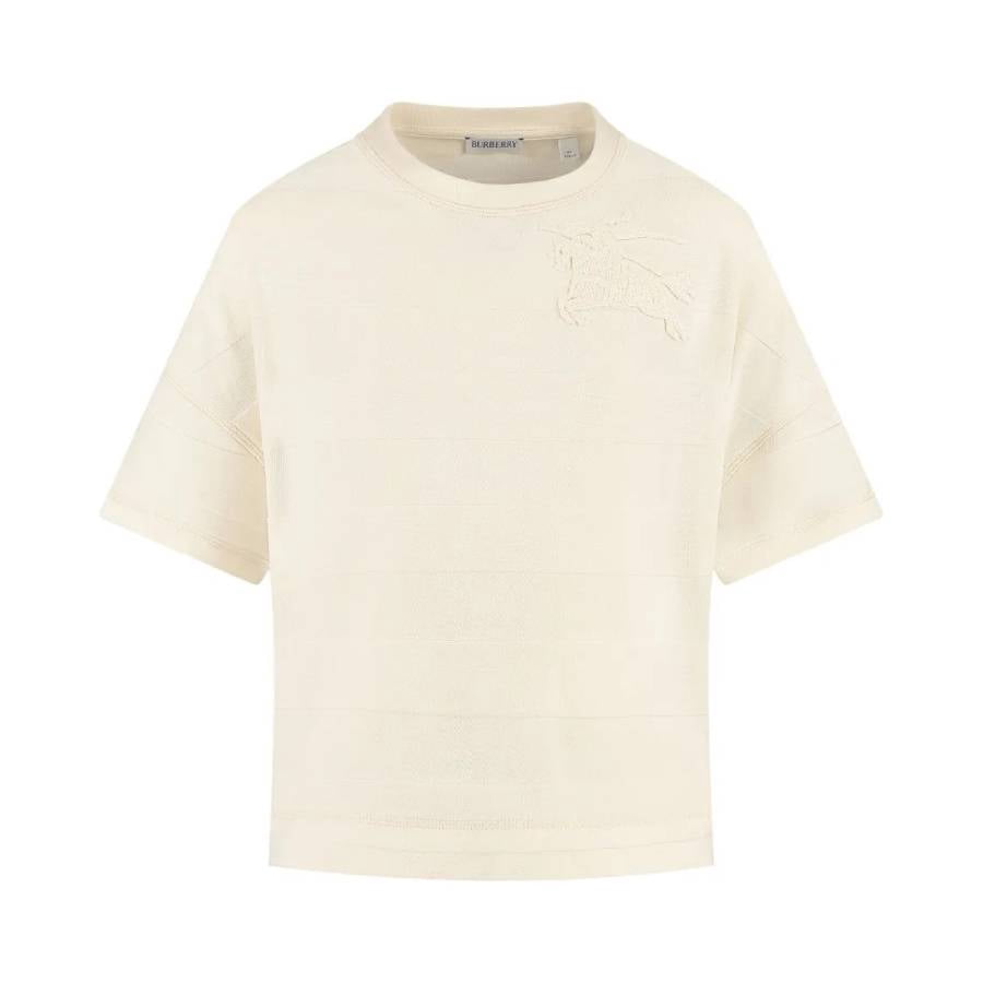 Burberry Girls Equestrian Knight Motif Cotton T Shirt, Size 3Y