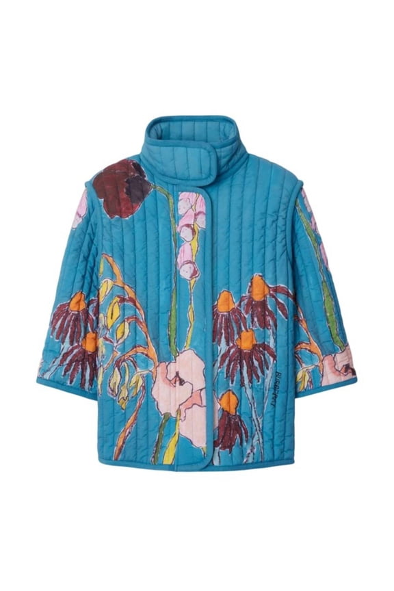 Girls Thistle Quilted Stretch Nylon Jacket, Size 8Y