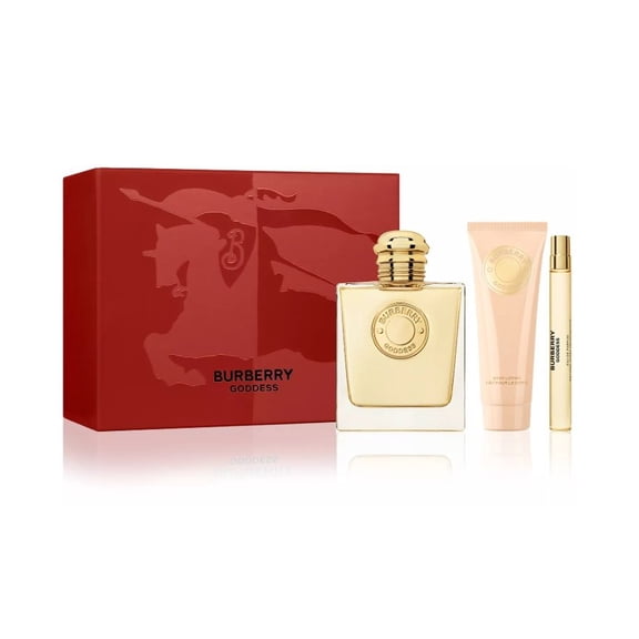 Burberry Goddess 3.3 oz EDP Spray+ 2.5 lotion+ purse spray Womens Set NIB
