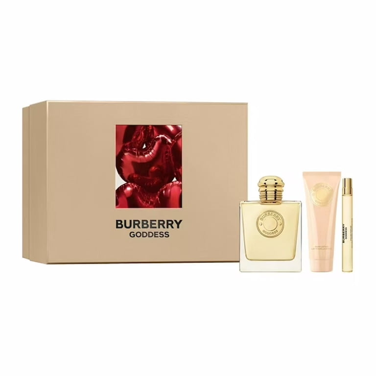 Burberry Goddess 3.3 oz EDP Spray+ 2.5 lotion+ purse spray Womens