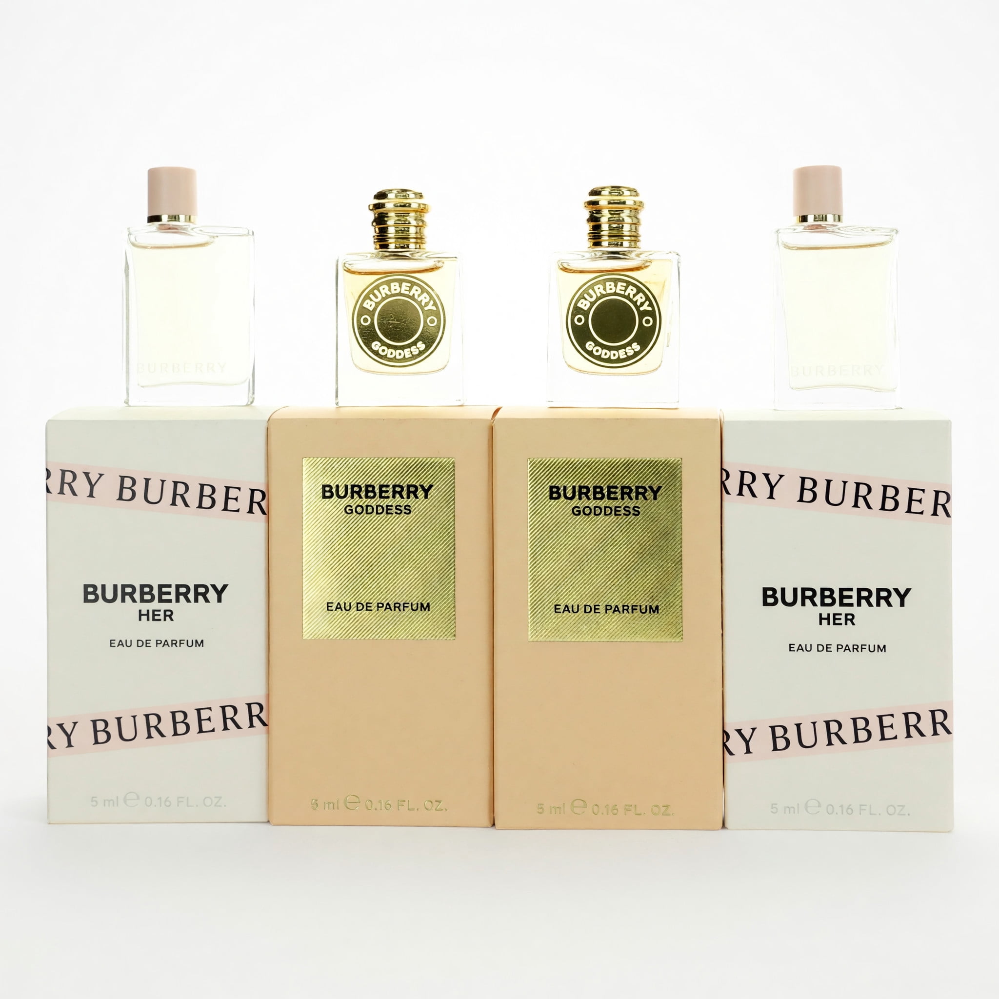 Burberry Mini Perfume Gift Set for Women, 4-Piece, 0.16oz Each