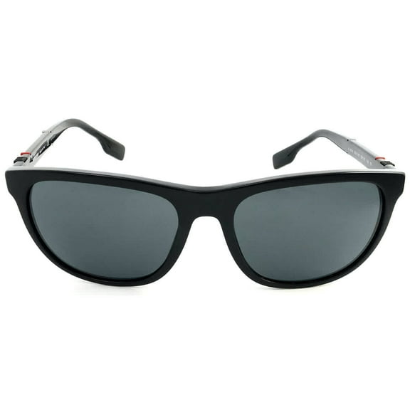 Burberry BE 4319 Plastic Unisex Rectangle Sunglasses Black 58mm Adult