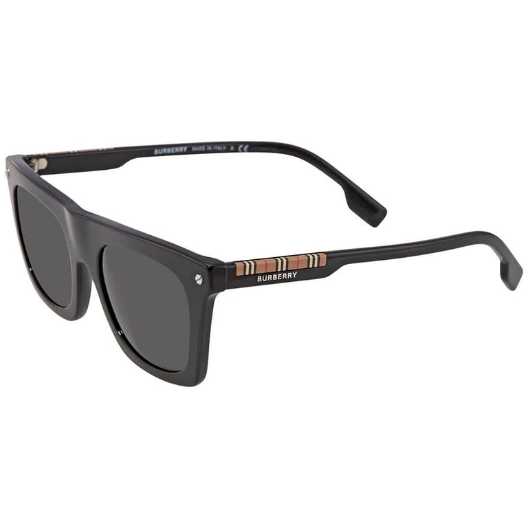 Burberry Grey Rectangular Men's Sunglasses 0BE4318 30018751