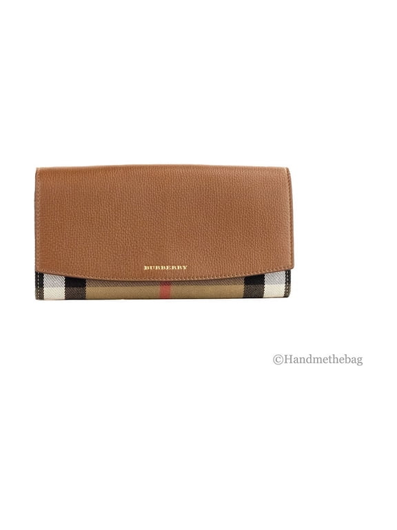 Henley Coca Check Derby Leather Convertible Chain Wallet Crossbody Bag