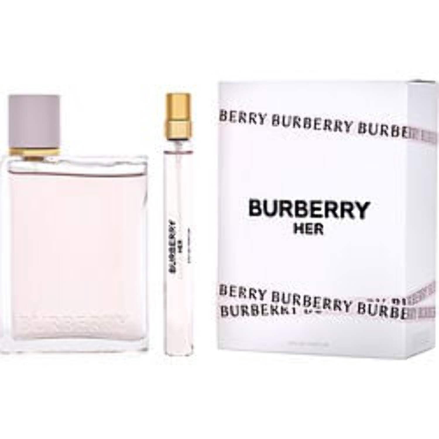 Burberry Her 3.3 oz EDP Spray+ .33 travel spray Womens Set NIB