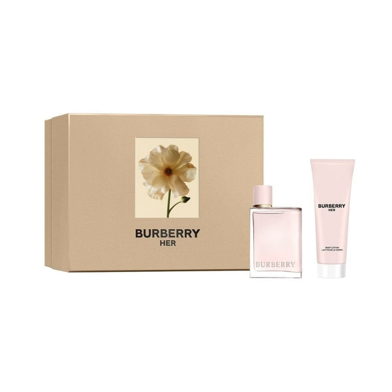Burberry Her Perfume 2-Pcs Gift Set, 1.6oz EDP, 2.5oz Body Lotion