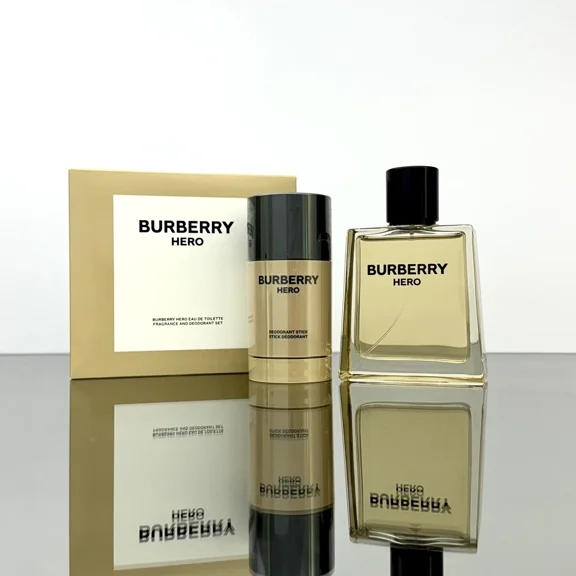 Burberry Hero for Men 2-Piece Set: 3.3 oz Eau de Toilette Spray + 2.4 oz Deodorant Stick