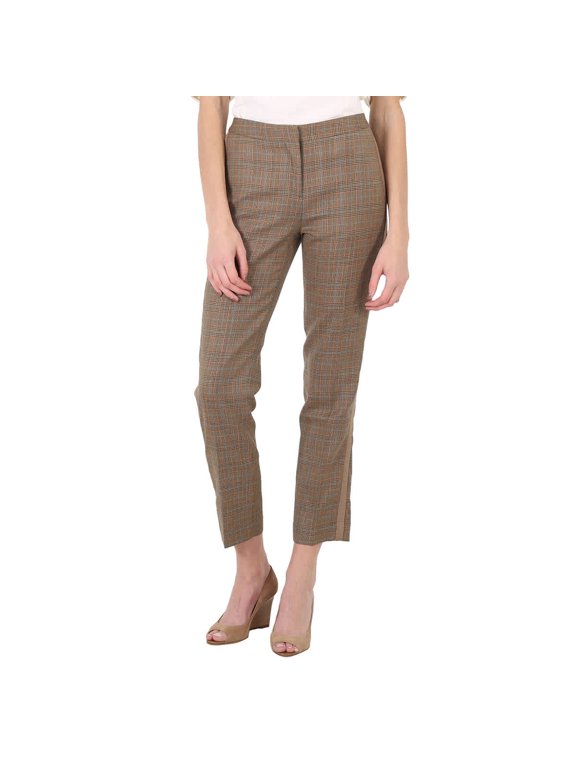 Houndstooth Check Tailored Trousers, Brand Size 4 (US Size 2)