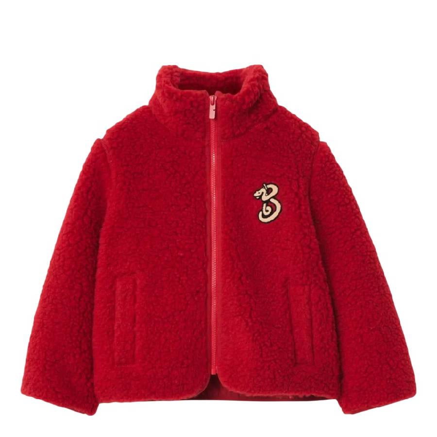 Kids B Snake Logo Zip-Up Jacket 10Y
