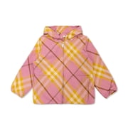 Burberry Kids Checked Pattern Hooded Jacket, Size 4Y