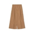 thumbnail image 1 of Burberry Kids EKD Pleated Wide-Leg Cotton Trousers, Size 8Y, 1 of 1