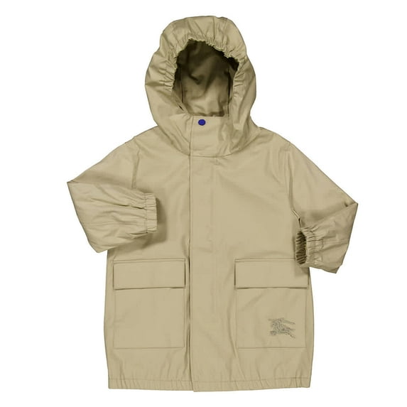 Burberry Kids Gabardine Lightweight Hooded Parka, Size 3Y