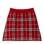 Burberry Kids Lorreta Check Wool Skirt, Size 12Y