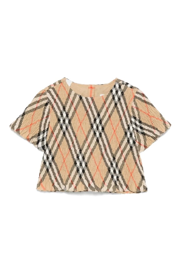 Kids Madeline Vintage Check Pattern Blouse, Size 2Y