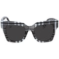 thumbnail image 1 of Burberry Kitty Dark Grey Square Ladies Fashion Sunglasses BE4364 399487 49 Female, 1 of 3