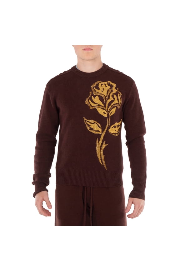 Knit Stretch Floral Graphic Sweater, Size X-Small