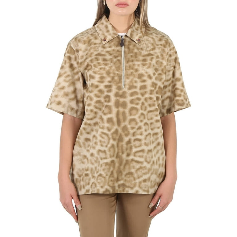 women's short sleeve burberry shirt