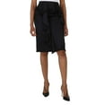 thumbnail image 1 of Burberry Ladies Black Martia Ruffle Trim Silk Skirt, Brand Size 4 (US Size 2), 1 of 1