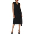 thumbnail image 1 of Burberry Ladies Black Sash-Detail Midi Dress, Brand Size 8 (US Size 6), 1 of 1