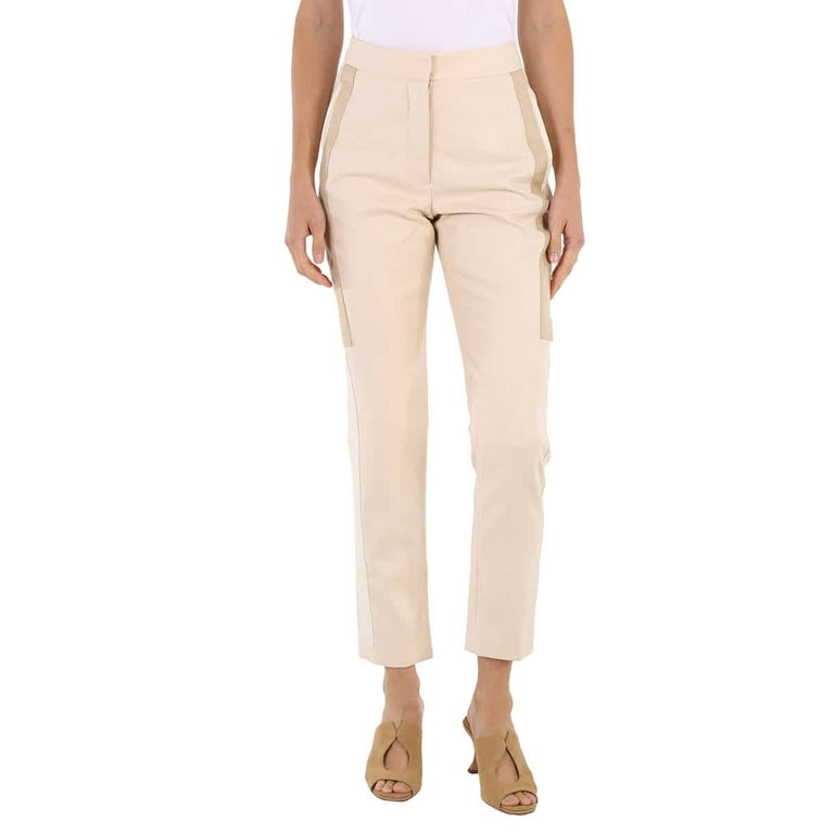Burberry Ladies Buttermilk Tailored Trousers, Brand Size (US