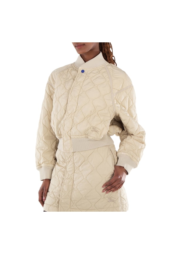 Ladies Quilted Bomber Jacket, Size Large