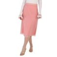 thumbnail image 1 of Burberry Ladies Silk-lined Plastic A-line Skirt In Rose Pink, Brand Size 4, 1 of 1