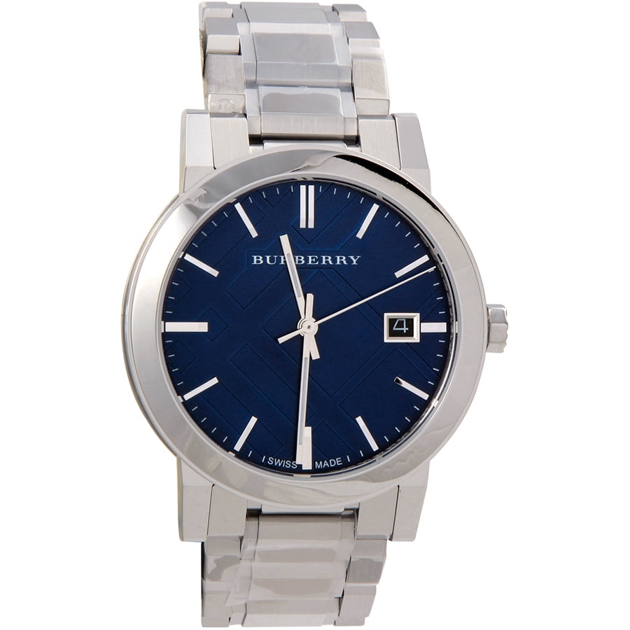 Burberry Large Check Stamped Mens Watch