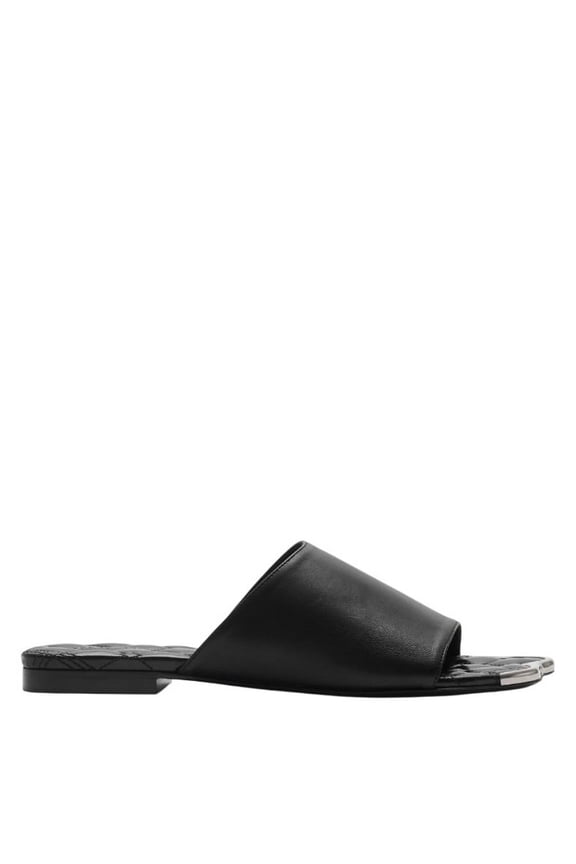 Leather Duck Slides, Brand Size 36 ( US Size 6 )