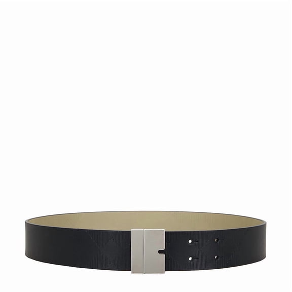 Burberry Leather Reversible B Cut Belt, Size 105 cm