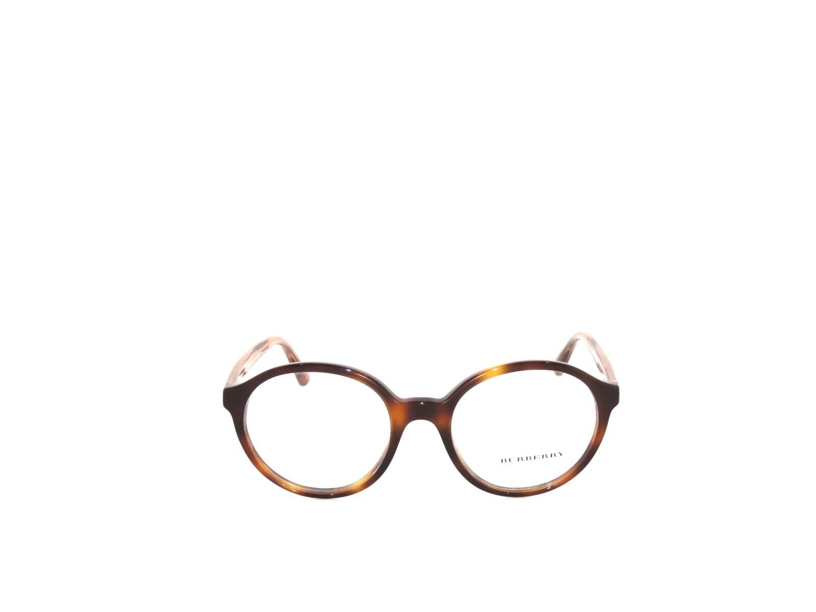 Burberry Light Havana Demo Lens Women Round Eyeglasses 51mm 