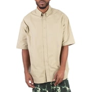 Burberry Short-Sleeved Button-Down Cotton Shirt Mens