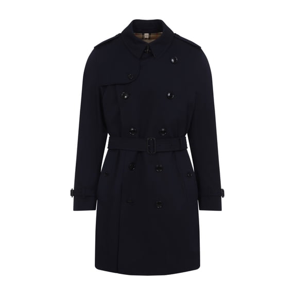 Burberry Blue Double-Breasted Trench Coat (Men's)